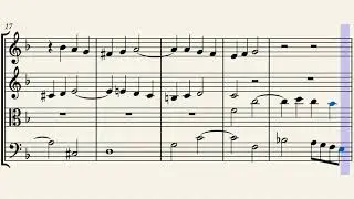 Counterpoint in D minor for 4 Strings