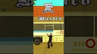 ARREST IN BUS LOGIC IN EVERY GTA GAMES #gta #gta5 #gtasanandreas #gtav #gta6 #gaming #shorts