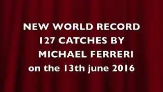 Michael Ferreri Juggling World Record most catches 4 balls in one hand (2016)