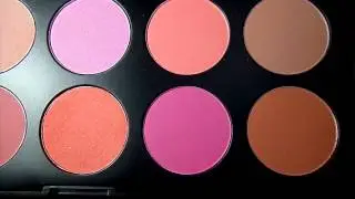 BH Cosmetics 10 color profesional blush palette review, swatches