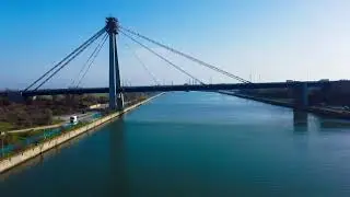 Podul de la Agigea peste canalul Dunare - Marea Neagra si ecluza de la Agigea