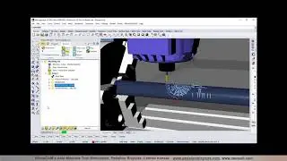 RhinoCAM 4 Axis Machine Tool Simulation, Pedalino Bicycles