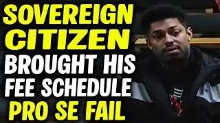 Sovereign Citizen Challenges Court with Fee Schedule, Faces Rejection
