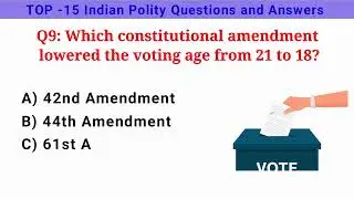Know Your Rights! 15 Must-Know Constitution Facts ⚖️ | General Knowledge MCQ Quiz | English GK