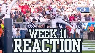Week 11 REACTION: Indiana, Oregon Survive | ACC Chaos | Texas Tech Throttles BYU | Week 12 Rankings