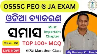 Odia Grammar Samasa (ସମାସ) 100+ Selected Question for OSSSC PEO & JA 2023 /Class-8 #osssc #ossscpeo