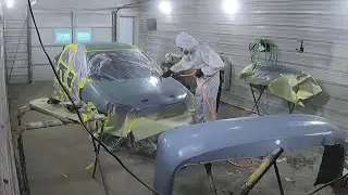 Spraying primer on our 7th gen Honda Civic! How to primer bodywork.