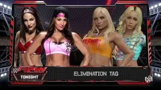WWE 2K16 New Custom Divas Elimination Tag Match