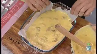 Cómetelo | Natillas de chocolate con brownie blanco