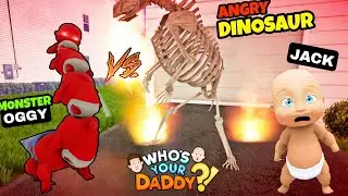 👶OGGY BECAME DEMON AND KILL SCARY DINOSAUR!🦖 (WHO'S YOUR DADDY)