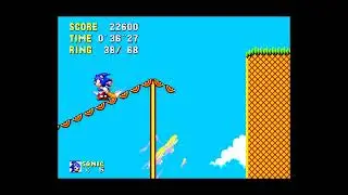 Polymega MegaDrive Sonic 2 Delta Hack Gameplay