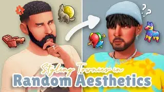 Styling Townies in RANDOM AESTHETICS!! 🥵 | Sims 4 Create-a-sim Challenge