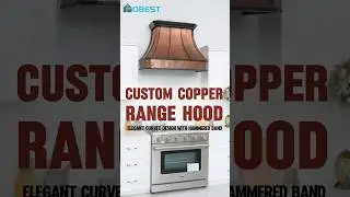 Luxury Kitchen Design Inspo | Custom Copper Range Hood by FOBEST#rangehood #kitchenhood #customhood