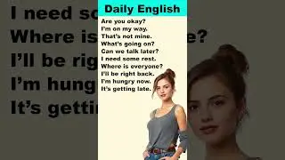 📢Learn 10 Phrases For Daily Chats for Speaking Fluently! #englishforbeginners #english
