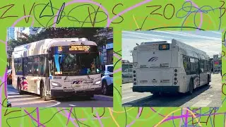 NJ Transit 16 NEWPORT MALL VIA LSP & GARFIELD AVE HBLR STATIONS (NFI XD40 #25239)