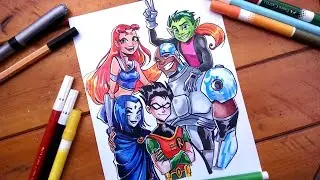 How to draw the young titans | Step by Step