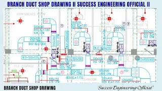Branch duct shop drawing II Branch duct kaise banate hai autocad me II Success Engineering Official