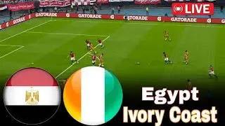 Egypt vs Ivory Coast LIVE | AFCON Quarterfinal Match Today⚽ Simulation VideoGame