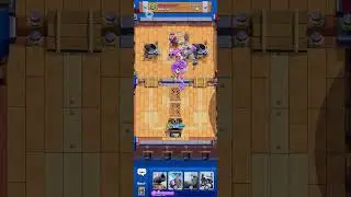 Zap and Ice Golem get in the way. #clashroyale #gaming #supercell