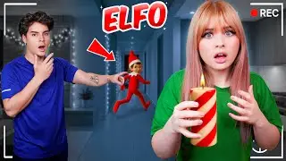 🔴 GRAB&Eacute; al ELFO TRAVIESO GIGANTE MOVI&Eacute;NDOSE por MI MANSI&Oacute;N !! 😱🎄😈