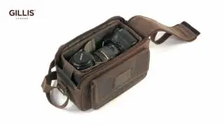 7736 - MINI VINTAGE LEATHER CAMERA BAG