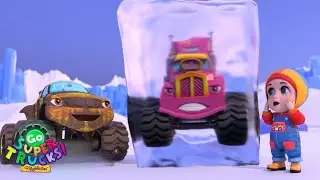 Five Little Trucks Went Out One Day | Nursery Rhymes - Go Super Trucks