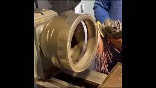 Repairing a Broken Outer Ring of a Giant Bearing | Bearing Restoration from Scrap Metal