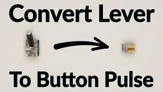 How To Convert An Input Into A Button Pulse! (Minecraft Java)
