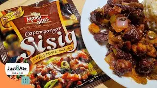 Как приготовить свиной сисиг | Простой домашний рецепт пиноя | Just8ate