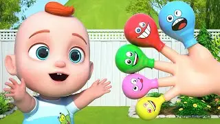 Balloon Finger Family, Where Are You? 🎈👆 | Fun Nursery Rhyme for Kids & Toddlers