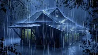 Insomnia Relief [Fall Asleep Fast] with Heavy Rain | Rain Sounds & Soft Thunder for Peaceful Sleep
