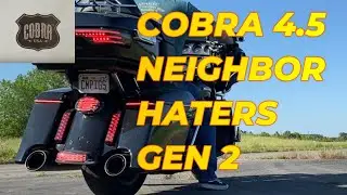 Новый выхлоп! 4,5-дюймовый Cobra Neighbor Haters Gen2 #cobrausa #harleydavison