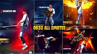 OB33 New Emotes | Free Fire OB33 New Emotes | New Emotes Free Fire | Upcoming OB33 Emotes Free Fire