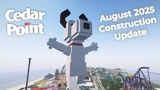 Cedar Point In Minecraft | Construction Update August 2025