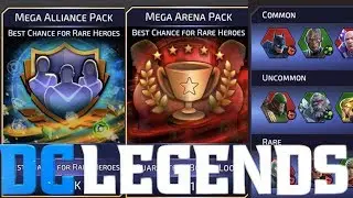 DC Legends - MEGA Arena Pack Opening + MEGA Alliance Pack Opening - DC Legends Gameplay