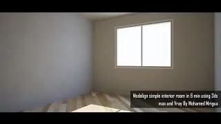 Modelign simple interior room in 6 min using 3ds max and Vray