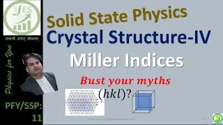 Miller Indices: Bust Your Myths| Solid State Physics: Crystal Structure IV| |IITJAM