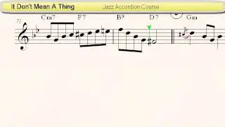 It Don't Mean A Thing - Accordion sheet music