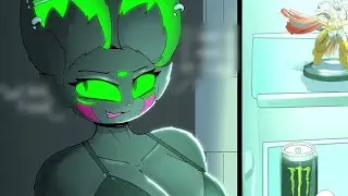 Monster Energy Girl Cooling Fridge | ArzyParzy Comic Dub