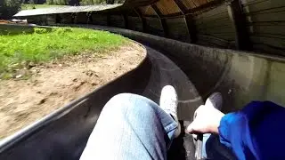 Alpine Bobsled No Brakes !! DO NOT TRY THIS !!