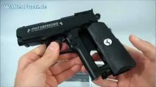 CO&sup2; Pistole Colt Defender kal. 4,5mm Stahl BB - CO&sup2; Waffen Test, Gaswaffen www.waffenfuzzi.de