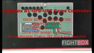 FightBox B1-UFB-UP5 Game Controller Playing Street Fighter IV On XBOX 360