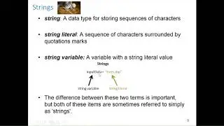 GIS540: Numerical and String Data Types (Ch 3.1-3.3)