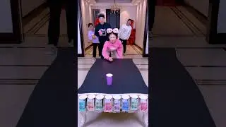 Cup Push Challenge! So exciting!! #Funny #NewYearGames Challenge #Party Games #Challenge