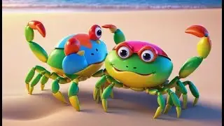 Three Little Crabs Dance on the Sand | Beach Song for Kids | Fun Nursery Rhymes and Baby Songs