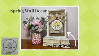 DIY Dollar Tree Spring Wall Art 2020