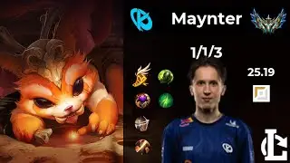 Gnar TOP - KC Maynter | Patch 25.19 EUW Challenger