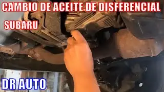 como cambiar el Aceite de Diferencial a un Subaru