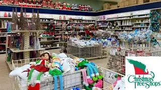 CHRISTMAS TREE SHOPS CHRISTMAS DECORATIONS ORNAMENTS DECOR SHOP WITH ME SHOPPING STORE WALK THROUGH
