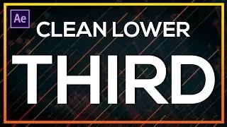 How to Create a Lower Third in After Effects